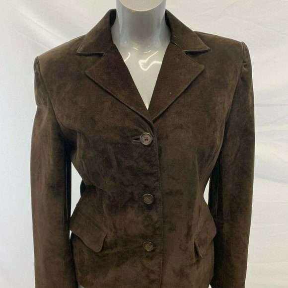 Danier Women's Size Medium Dark Brown Long Sleeve
